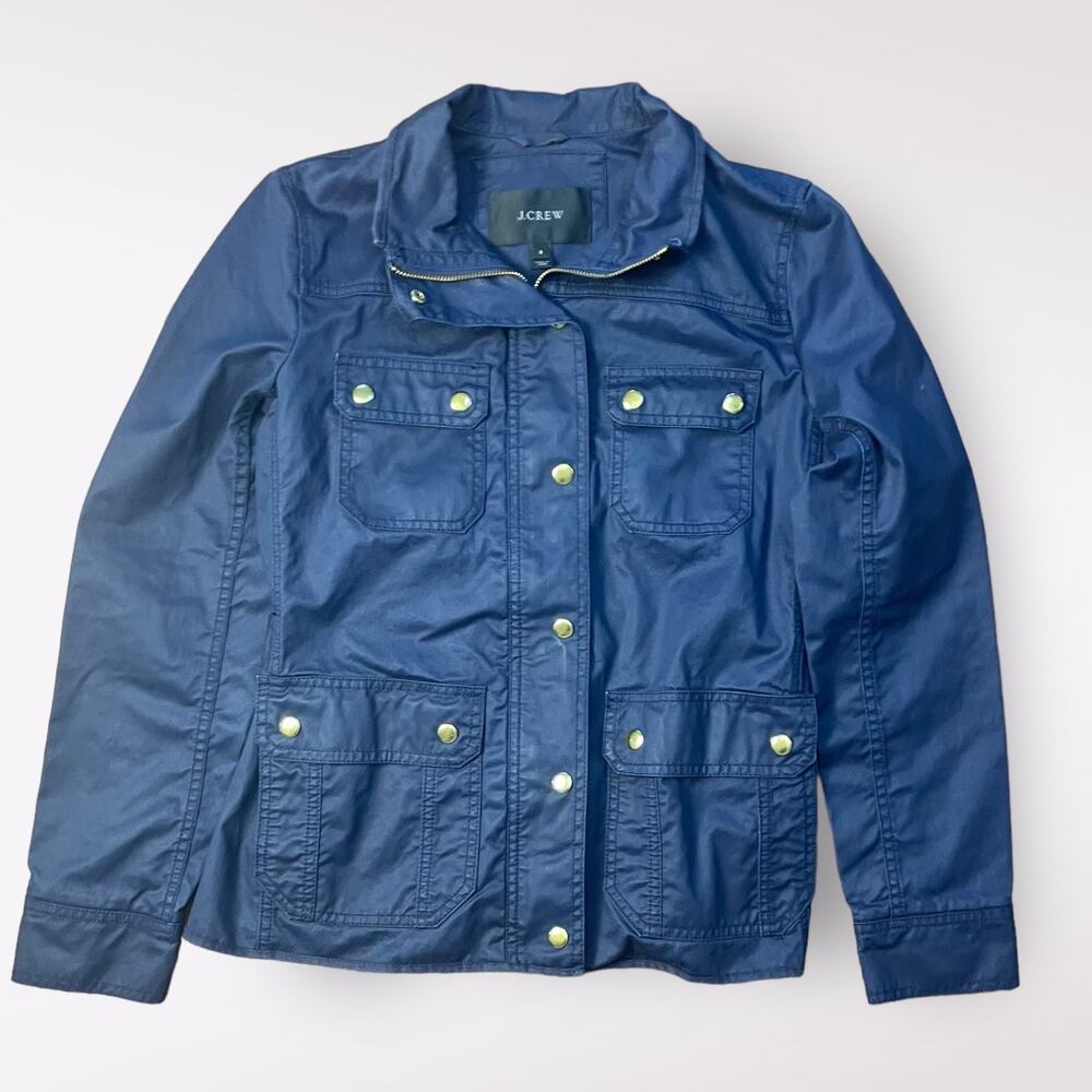 J.Crew Navy Blue Downtown Field Utility Jacket Size S